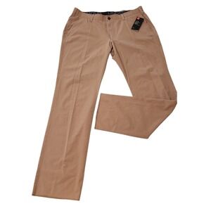 Under Armour Mens Loose Fit HeatGear Performance Golf Chino Pants Tan Size 40 UA